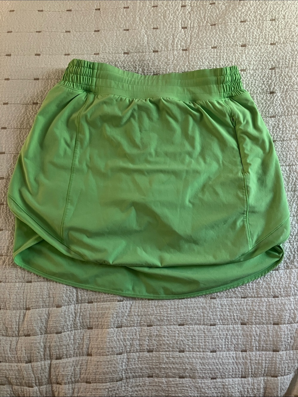 lululemon athletica Lime Green High-Low Athletic Skort